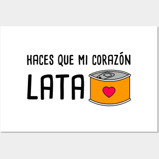 Haces Que mi Corazon Lata - Spanish Puns Collection Posters and Art